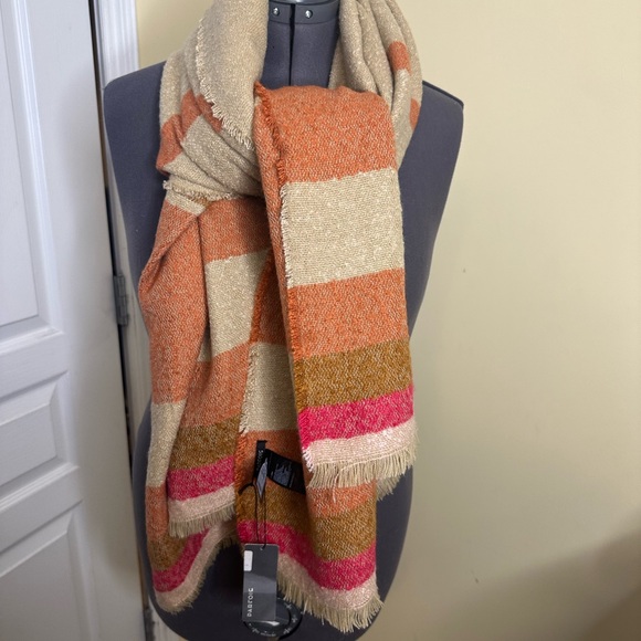 New Parfois Striped Multicolor Scarf - Picture 4 of 7